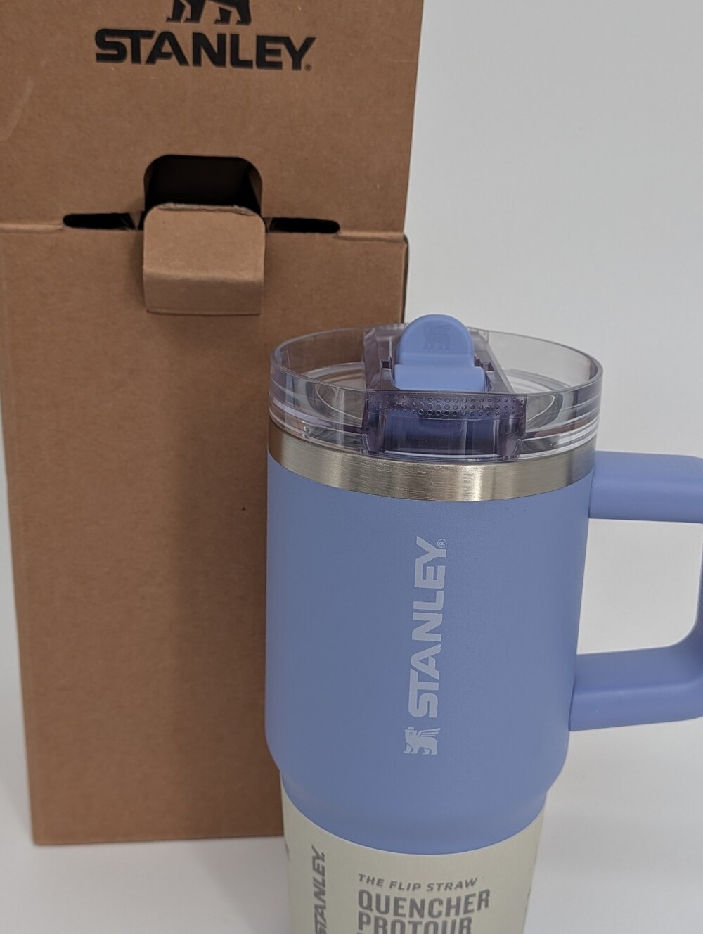 new Stanley water cup Hydrangea ProTour Flip Straw Tumbler 14 oz anti spill - Picture 5 of 7